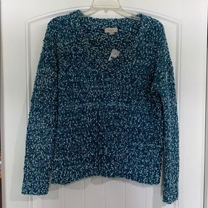 LOFT outlet sweater Light and Dark Teal size Med